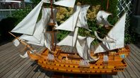 Båtmodell äldre fartyg