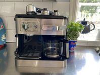 DeLonghi kombinerad kaffebryggare och espressomaskin 