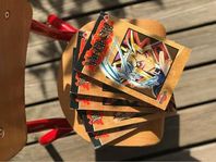 De 5 första delarna (1-5) i MANGA-serien ”Yu-Gi-Oh!”