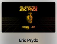 2 biljetter Eric Prydz, 6 juli