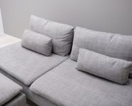 Klädsel till Söderhamn 3-sits soffa. Färg: Isunda grå