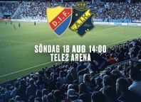Djurgården vs AIK biljetter (3st Sofia övre) 