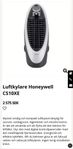 Fläkt honeywell luftkylare CS10XE 