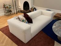 Soffa Layered Bulky, Sherling Pearly Off White, 2,5-sits