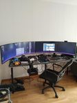 2x 49" Curved Widescreen Monitors