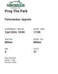 Biljett till "Prog The Park på Parksnäckan, Uppsala"