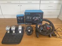 G29 Logitech Ratt, pedaler och växelspak till Ps4, Ps5, PC