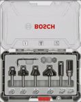 Bosch Frässtål 6 delar 8mm fäste.
