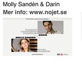 Biljett till Molly & Darin på Stenungsbaden