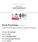 Studentlitteratur; Social Psychology 