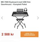 MK-7000 Keyboard med USB Komplett Paket