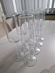 8 helt nya champagneglas 