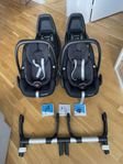 Babyskydd Maxi Cosi Pebble pro i-Size + Isofix + adapter