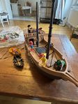 Playmobil Piratskepp (Stora)+ 2 små fiskebåtar 