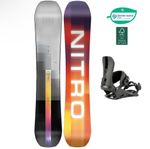 Nitro Snowboardpaket Team Wide 162 + One Ultra Black L