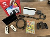 Nintendo Switch OLED nyskick m kvitto & garanti
