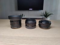 Sigma 30mm / Sony 20mm / Sony 16-50 mm