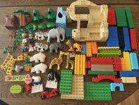 Lego Duplo - zoo, djur, gubbar, växter, klossar