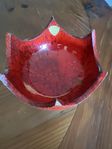 Faxe Denmark Ernst Ceramic Bowl -Red glaze 1960