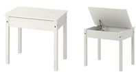 SUNDVIK Skolbänk, vit, 60x45 cm bord barnbord