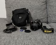 Nikon D40x + 18-55mm objektiv och tillbehör 