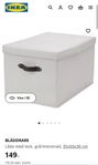 låda box förvaringslådor från Ikea 