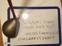 Wilson Staff MW3 14,0 gr Spoon Firestick 2,8 stiff skaft