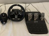 PC och Xbox ratt , pedaler växelspak. Logitech g920 