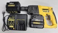 DEWALT bygghammare med 2 batterier och laddare.