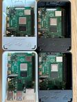4 st Raspberry PI 4 (inkl 4 st SSD)