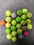färgade golf bollar tolv styckna