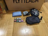 Nintendo ds, med 7 spel, och travel case