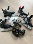 Hockeyutrustning och skridskor