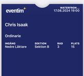 Chris Isaak Stockholm 17/8-24 