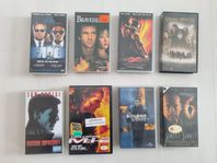 16 VHS filmer Action. Sphere, Braveheart, Lake Placid. m.m