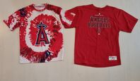 Retro 2 stycken Anaheim Angels Baseboll T-shirts. L/XL.