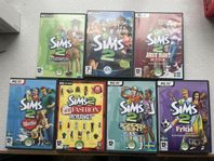 Sims 2 PC-Spel med flera expansionspaket