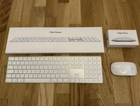 NYTT* (GARANTI) Apple Magic Mouse 3 + Magic Keyboard