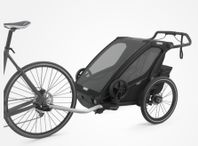 Thule Chariot Sport 2 cykelvagn + joggingkit + regnskydd 
