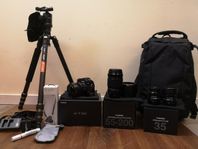Fujifilm X-t30 kamera utrustning. 