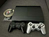 Playstation 3 Slim - 2 handkontroller