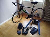 Landsvägscykel, cykel trainer och tillbehör