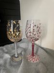 Handmålade vinglas från ”Designs by Lolita”