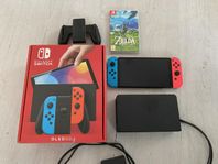 Nintendo Switch OLED + Zelda BOTW Nyskick