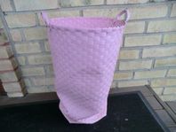 55 cm hög rosa flätad tvättkorg tvätt korg