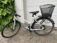 Cykel vit Crescent Deci hybrid