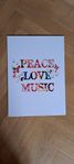 Displate Tavla - Peace Love Music