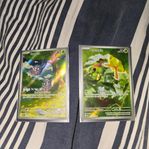 Pokemon 151 Tangela och Caterpie full art rare 10/10 Mint