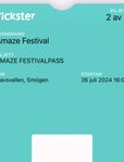 2st festivalpass (båda dagarna) på Amaze festival smögen 