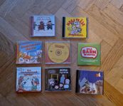 Barnvisor och barnböcker CD Lilla kotten Moraträsk Smurfar